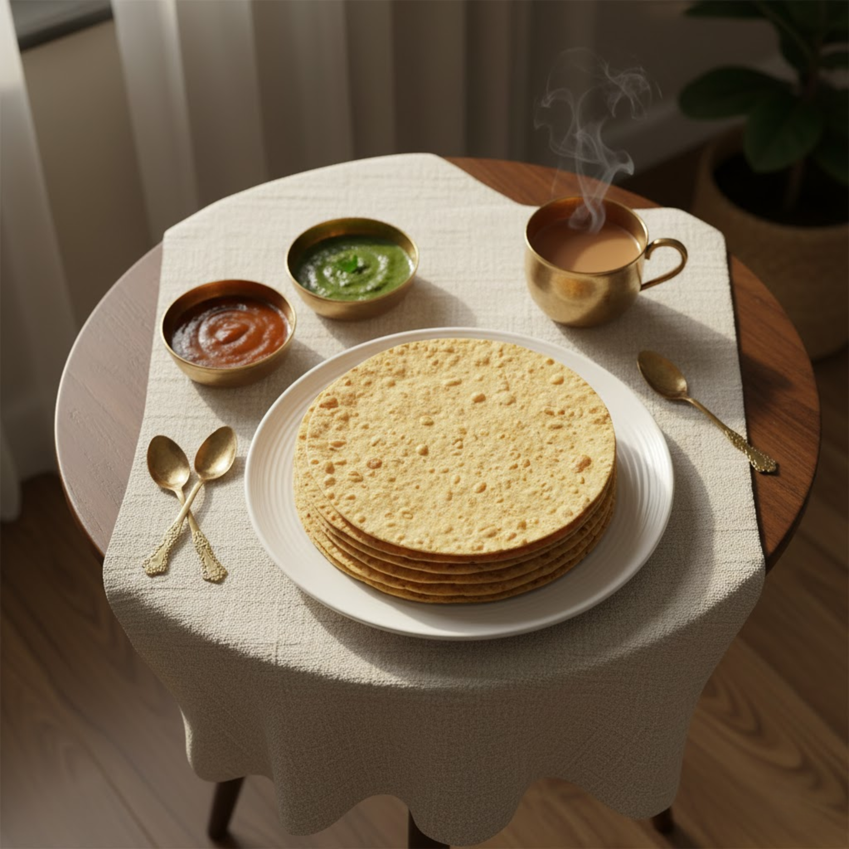 Fresh ingredients used to craft authentic khakhra